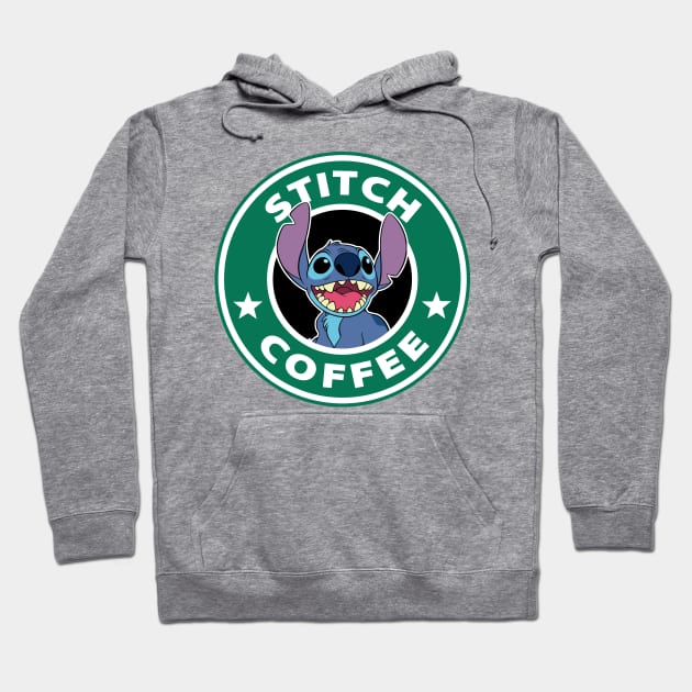 Stitch Coffee Hoodie by TeeGrayWolf